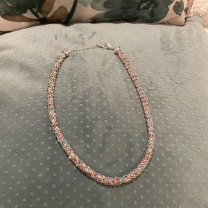 Multi-color Rhinestone Neckless